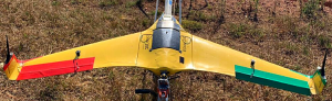 Veículo aéreo não tripulado é usado para trabalhos de monitoramento